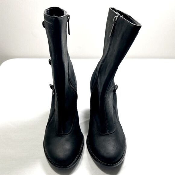 Harley Davidson Genuine Leather Heeled Boots - Picture 2 of 9